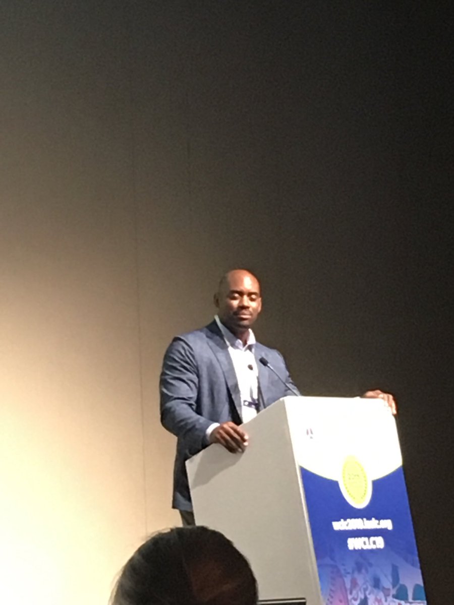 ONPNZ's tweet photo. Chris Draft opening the Award Session at #WCLC19. “ remember we are moving forward!” https://t.co/6ssDhOiuLx