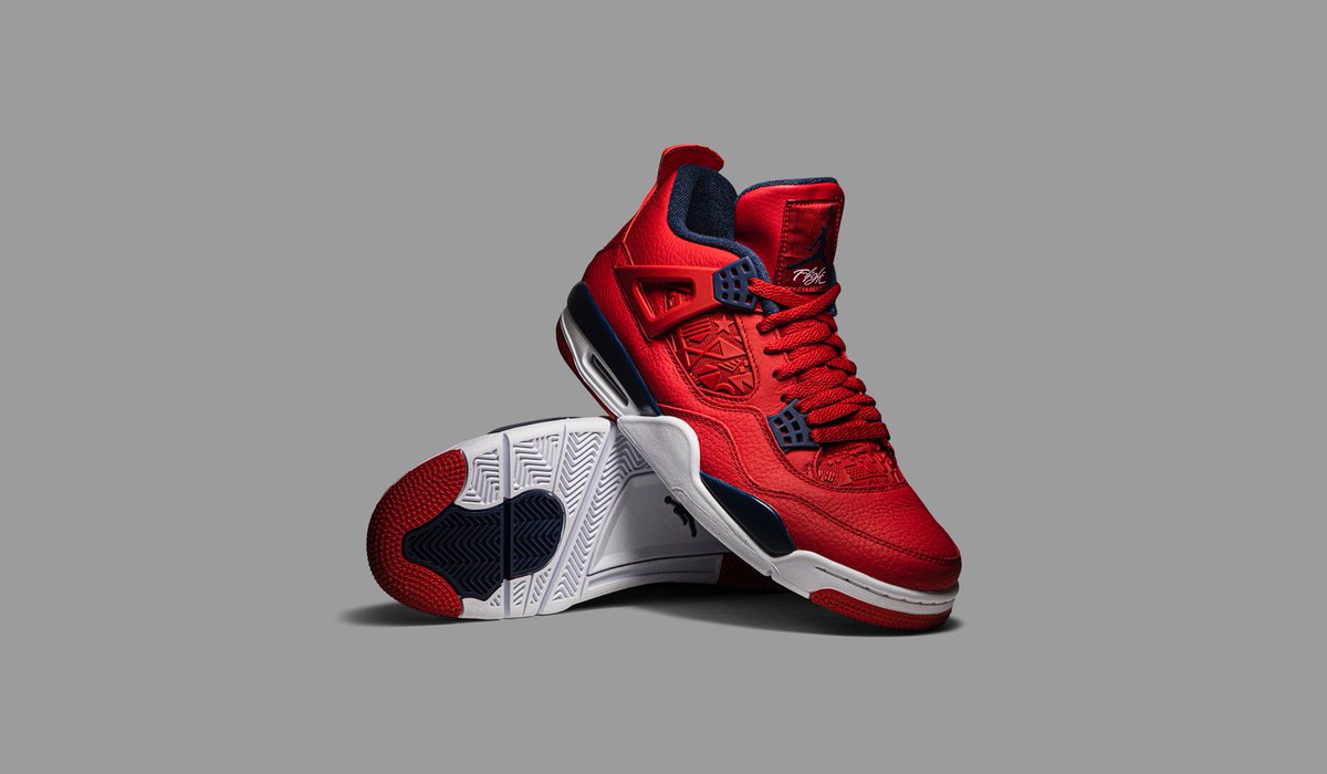 jordan 4 red leather