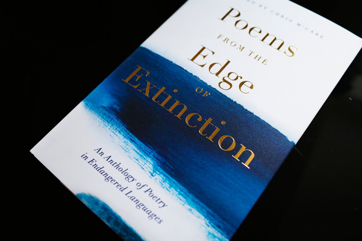 RebelRepublicUK's tweet image. With huge pride and excitement, we&apos;d like to present this fantastic new book: Poems from the Edge of Extinction: An Anthology of Poetry in Endangered Languages, edited by @natpoetrylib&apos;s own librarian, author Chris McCabe #poetry #armenian #endangeredlanguage