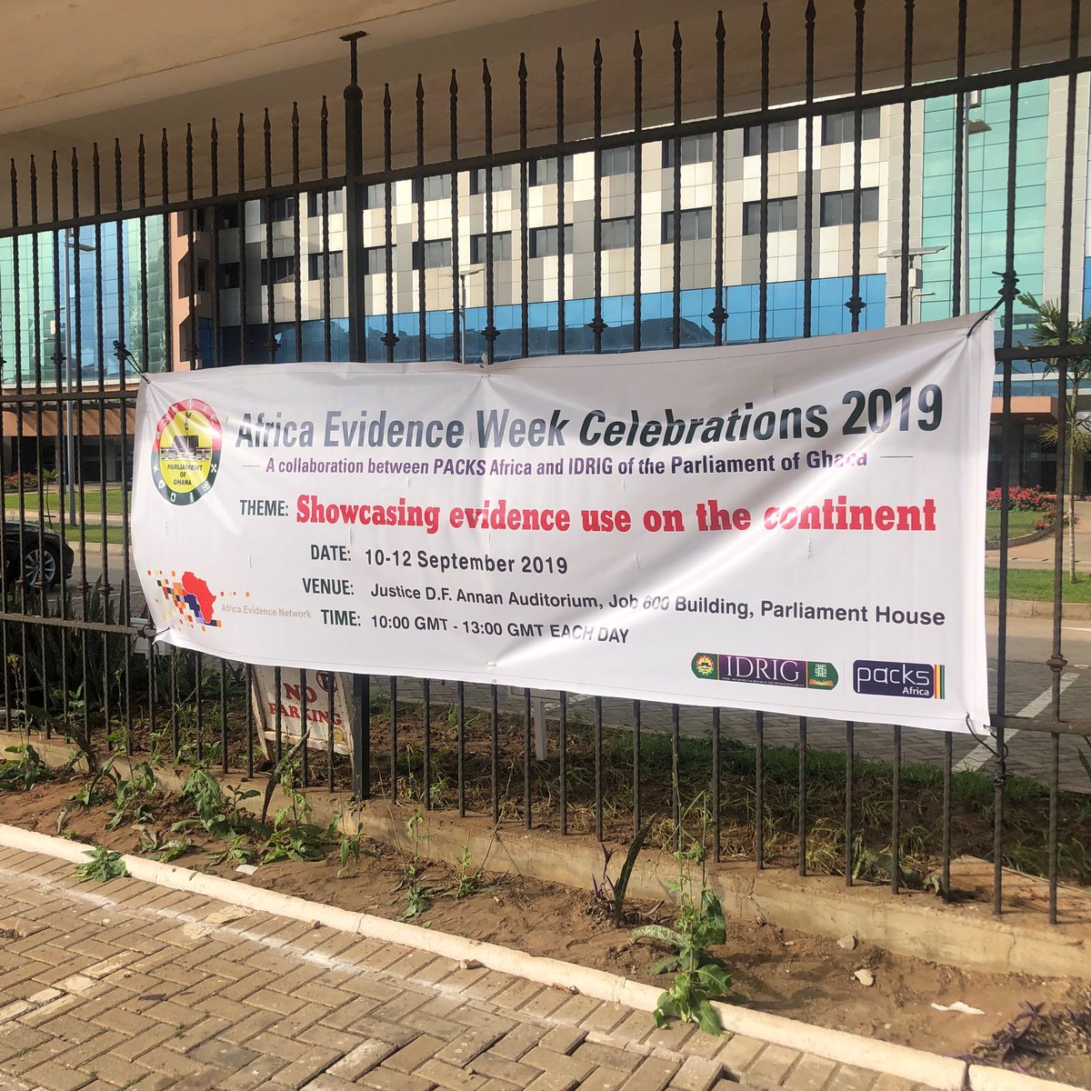 PACKS_Africa's tweet photo. ⁦@parliament_gh⁩ gears up to host #AfricaEvidenceWeek2019 at the Justice DF Annan auditorium to show that #AfricaLovesEvidence. Also in attendance will be ⁦@forum_gmef⁩ ⁦@WorldVisionGH⁩ ⁦@CDDGha⁩ and many more... https://t.co/GKgwtOoi77