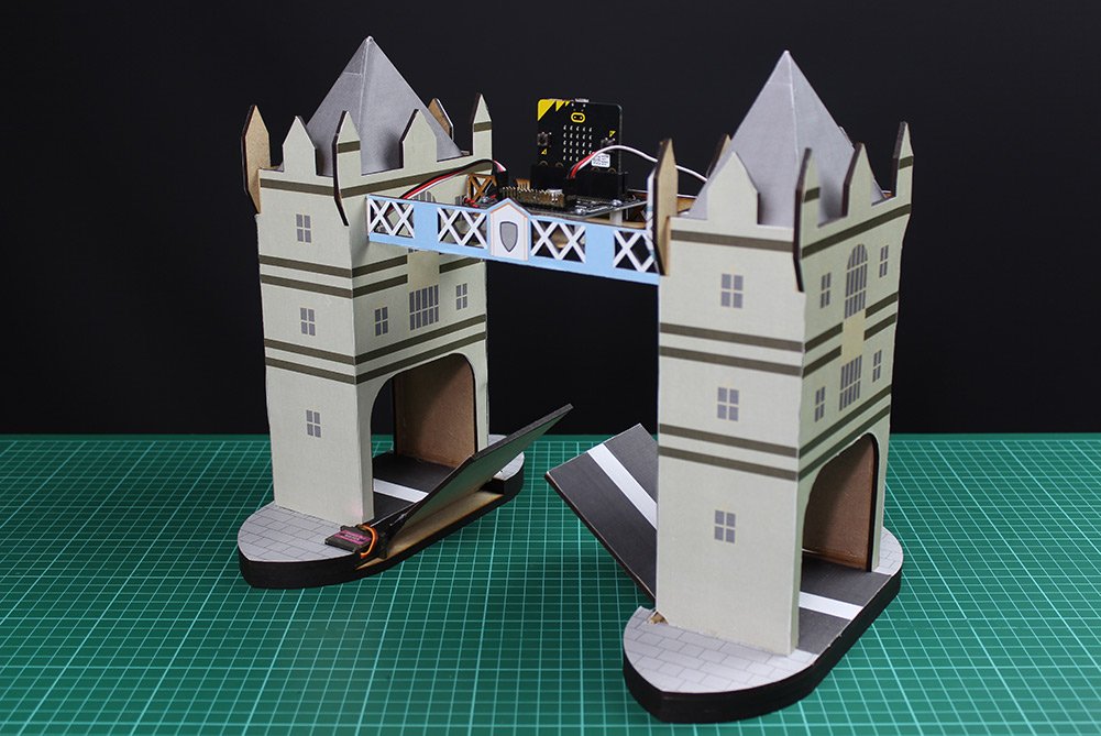 Kitronik's tweet photo. Make your own #microbit controlled model of #TowerBridge which features our 16 servo driver board. We'll demonstrate how we made it and also tell you how you can make your own! Grab the files, the code and follow our step by step instructions.

https://t.co/OgEHFlhOcX https://t.co/lnbm1eU3Iw