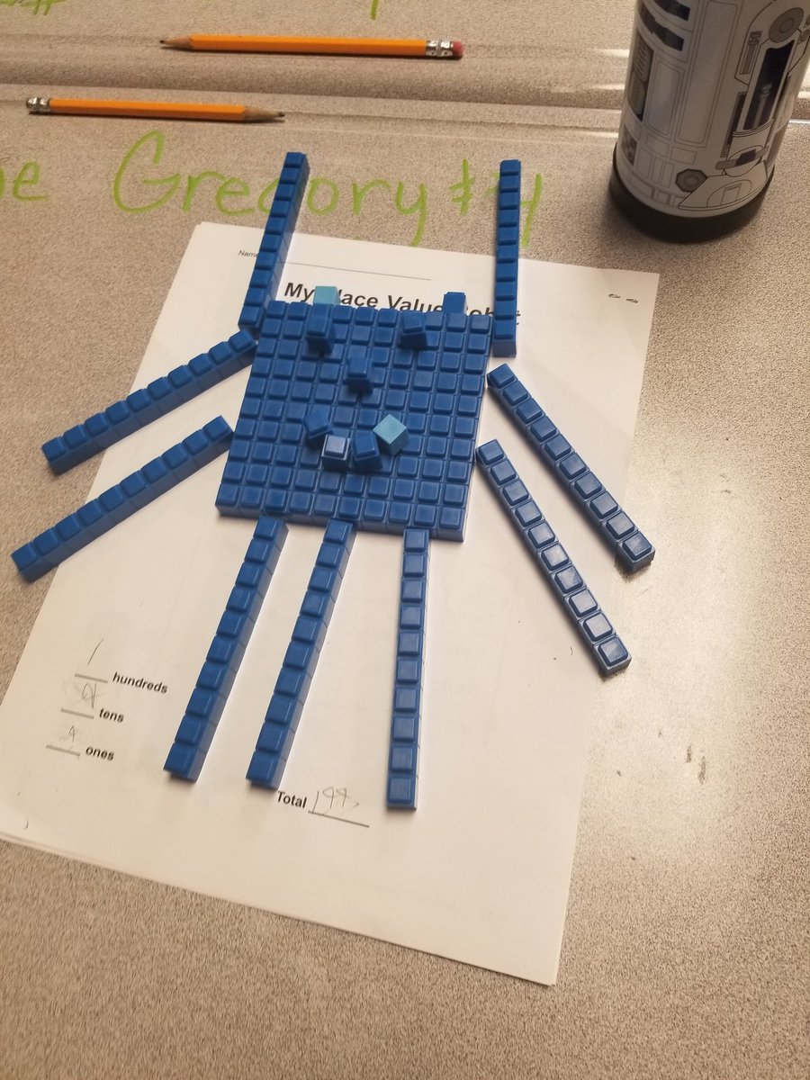 Mrs_EvansELD's tweet photo. Had fun making place value robots! #LBsharks #2ndgrade https://t.co/L0JwTz7j1Z
