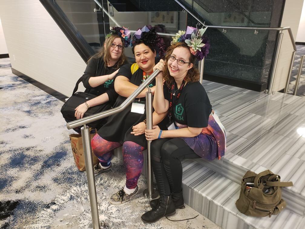 LeppelyPlus's tweet photo. Awkward pre-coffee prom photos with our homemade flower crowns (and my untied shoelaces 😂).
#wecute #regteam #gtex #flowercrowns https://t.co/a7DbUIscsi