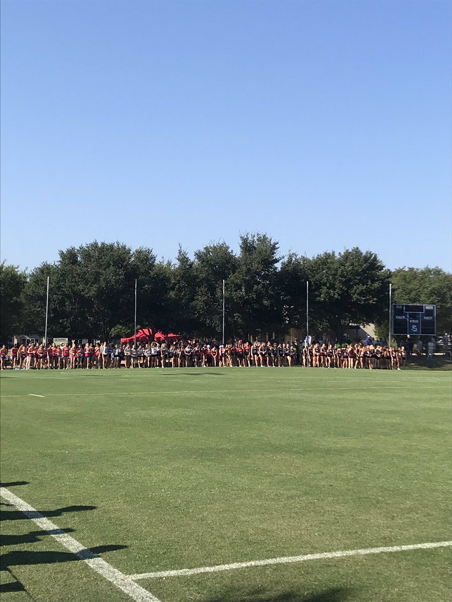 Buda_Johnson_XC's tweet photo. JV girls crushed the 2 mile! 1st place finisher freshman Kyra Gaddy 🥇13:05 &amp; 2nd place  🥈freshman Jenica McMahon 13:10. The team overall finished 3rd 🥉 https://t.co/lGJs39CIey