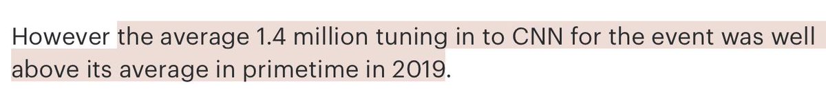 EndClimtSilence's tweet photo. The title of this @thehill story suggests that the #CNNClimateTownHall was a failure. But it disingenuously buries the lede.
Here's the truth: @CNN primetime viewership went UP👆during the event. 👀
Folks care and are watching!
#EndClimateSilence
https://t.co/lGmHwIvmFJ https://t.co/v8cHjyNGRF