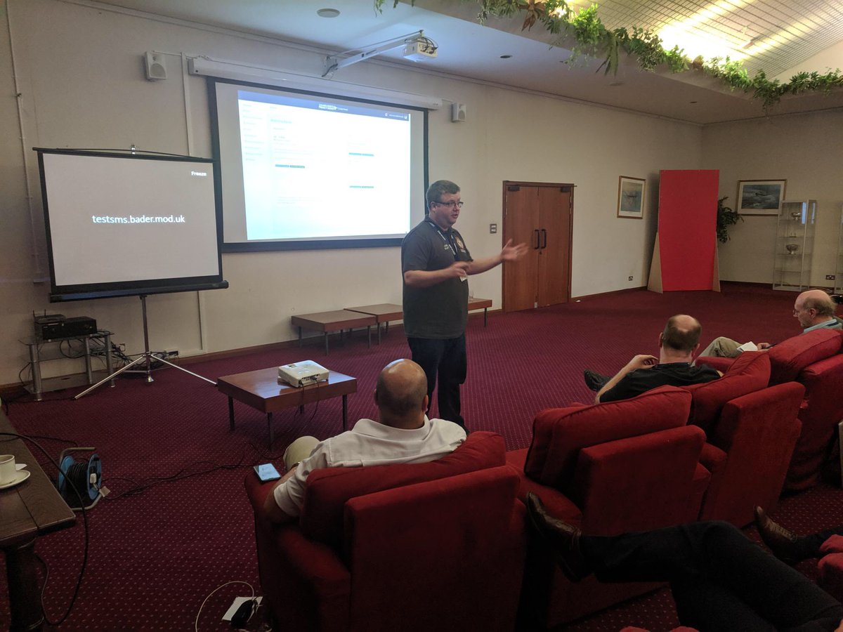 RAFAC_Digital's tweet photo. After a lengthy SMS discussion with some excellent questions from the audience, we’re on to Cadet Portal including a never publically seen before of the preview of the new training dashboard! #baderconference2019 https://t.co/FBXHbkUAvm