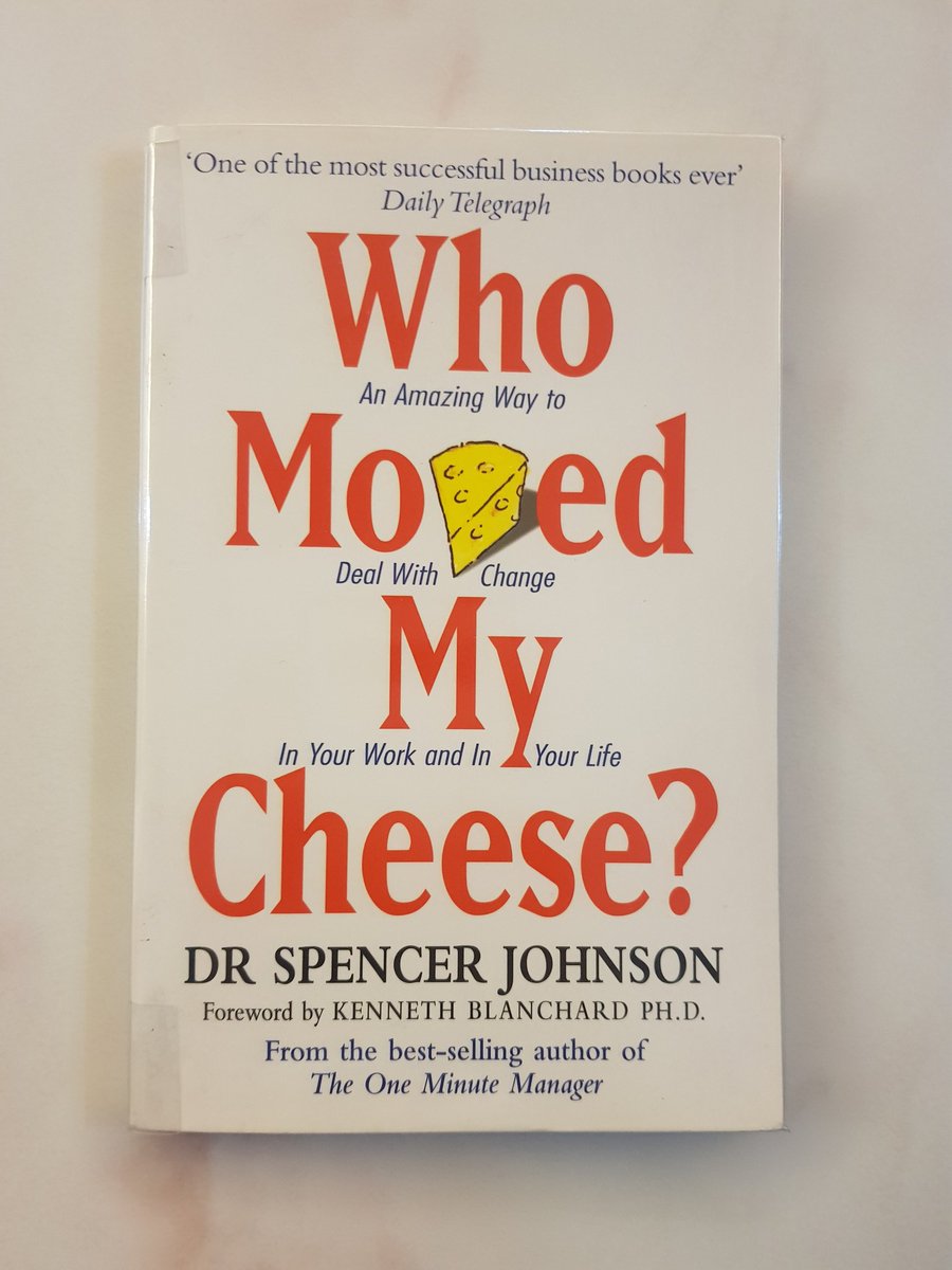 whatstephsayson's tweet photo. DAY 22 of the #ReadMoreLiveMore challenge from @omflit
Book recommended by a friend
Who Moved My Cheese? By Spencer Johnson
Amazing little story with life lessons, gifted by a likewise amazing friend @IsackatLife
#OMFLitMIBF2019 https://t.co/PKYiaB2L9r