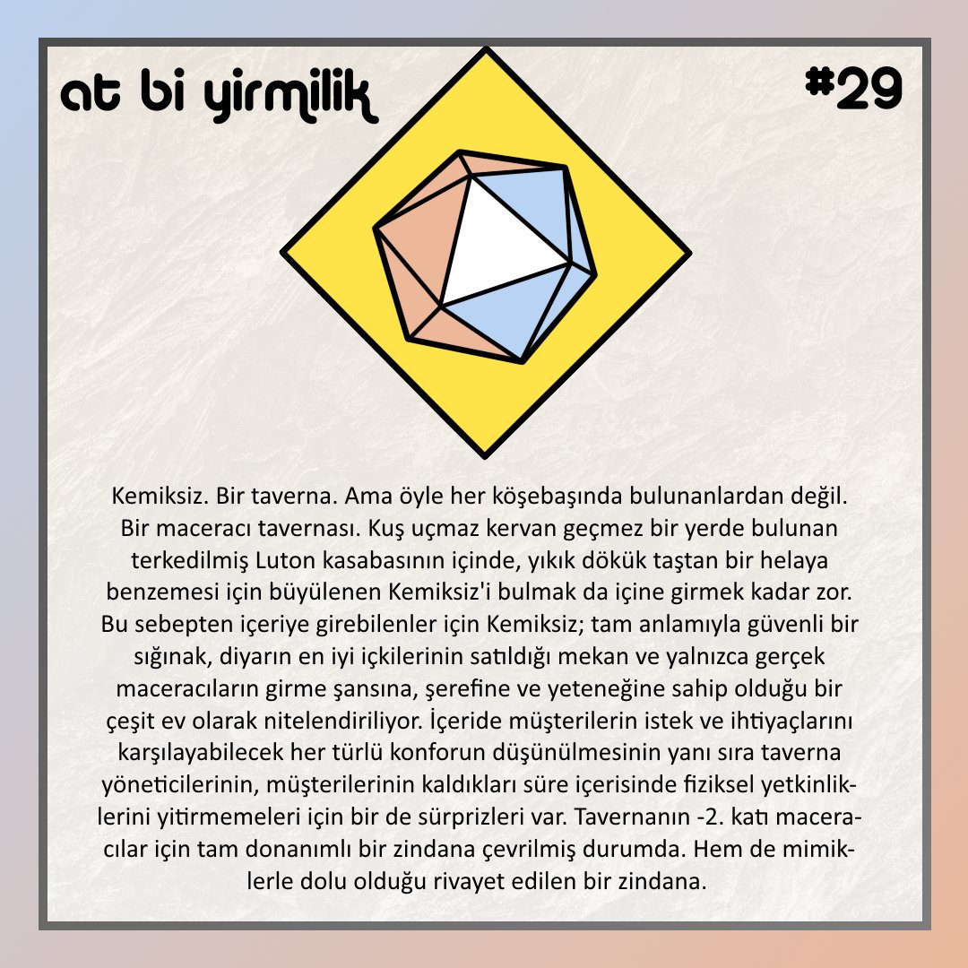 Kemiksiz. Hareket etmesi için büyülenen talim zırhlarının, çalınabildiği takdirde bedava tüketilebilen yemek/içkilerin ve bir troll ile bilek güreşi yapılabilecek imkanların sağlanabildiği güzel yuva. 

#frp #DnD #müryo