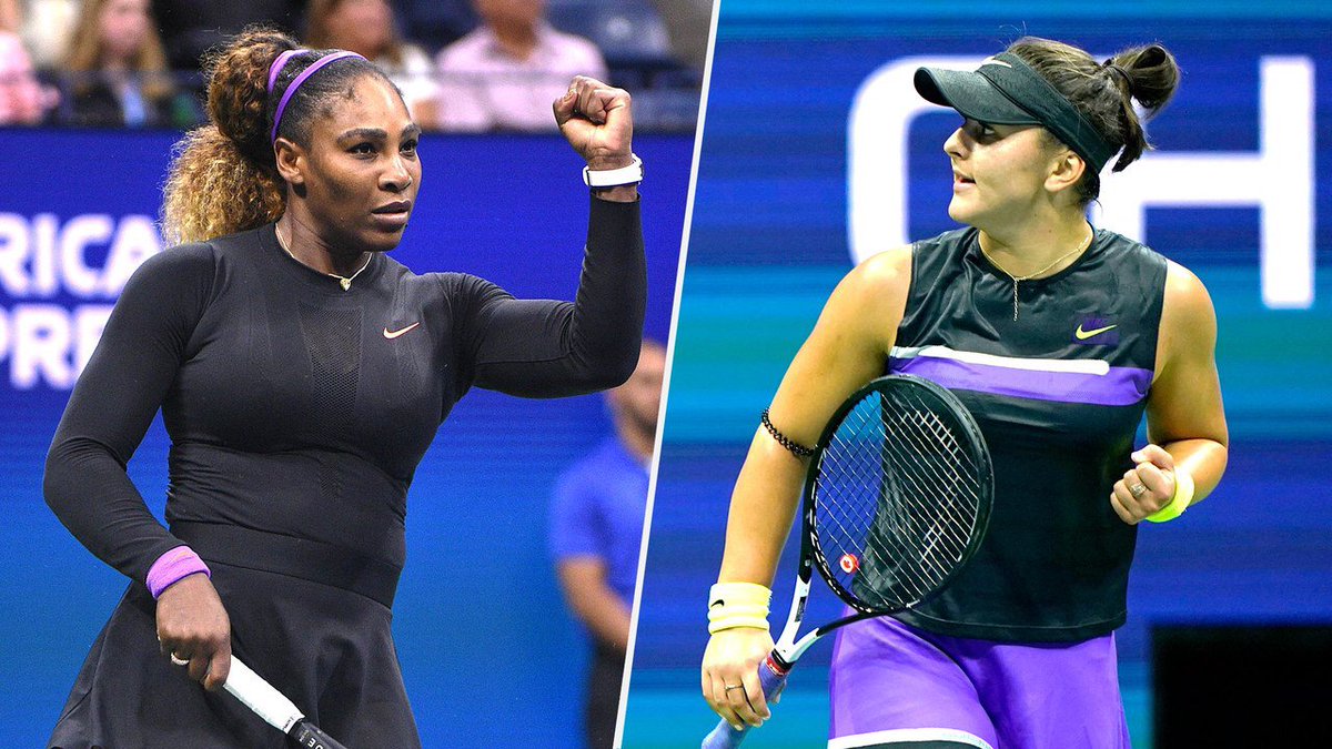 enthusiavjti's tweet photo. Six-time US Open champion Serena Williams has earned another shot to win her 24th career Grand Slam singles title as she faces Canada's Bianca Andreescu in the US Open 2019 women's singles final on Sunday.#USOpen #USOpen2019 https://t.co/zjHCGlPVm3