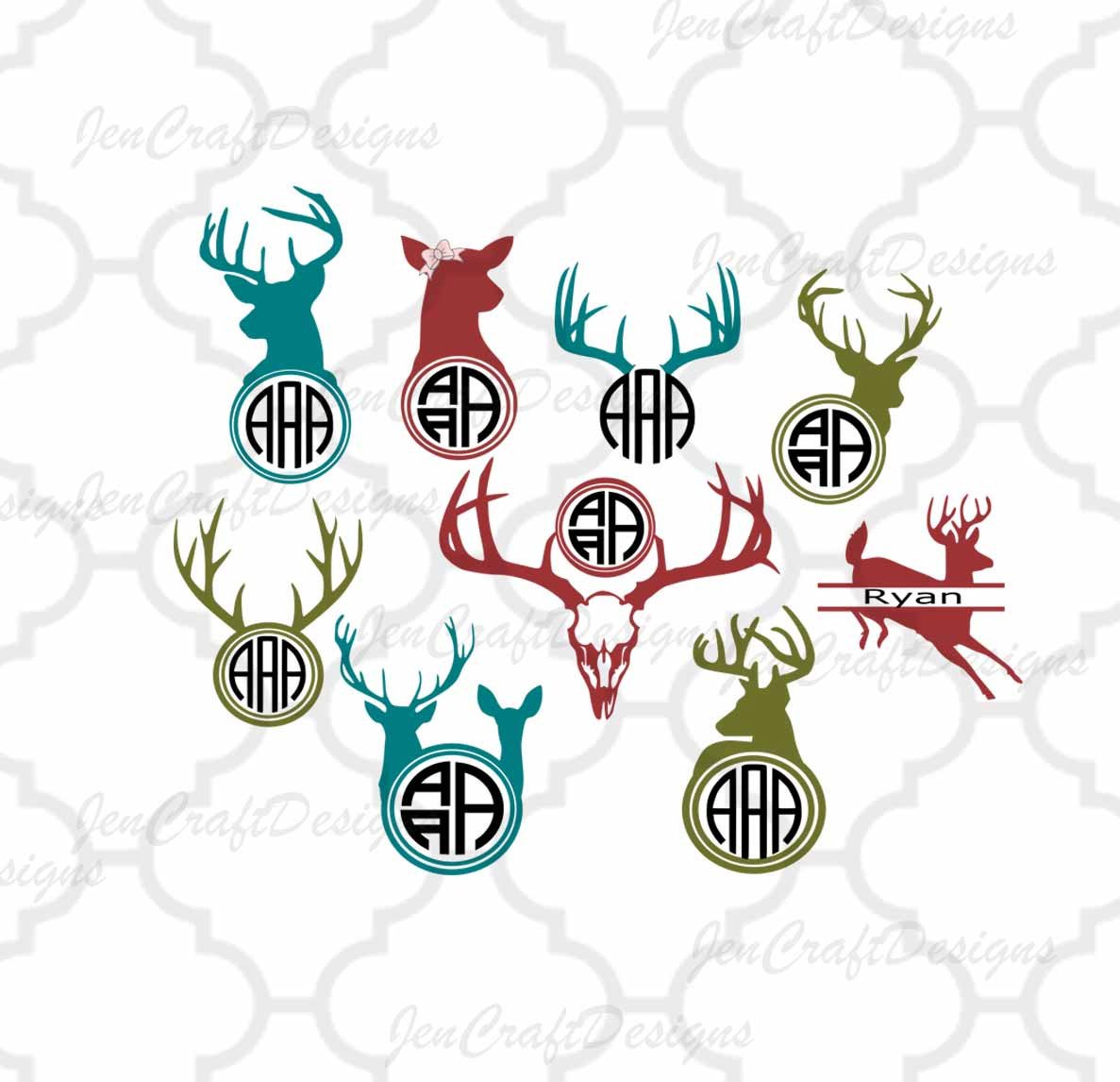 Download Jencraft Designs On Twitter Deer Svg Antler Monogram Frame Deer Monogram Cutting File Set In Svg Dxf Eps Ai And Png Format For Cricut And Silhouette Antlerrack Huntinghunt 3 75 Https T Co Wqn5pby4hx Https T Co Cofichtkym