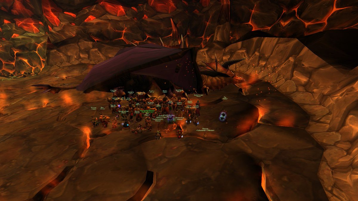 sonii's tweet photo. Server First Horde Onyxia Kill Faerlina NA.

29 Heroes.

1 Dead Dragon.

#WoWClassic https://t.co/GZkth4Zfem