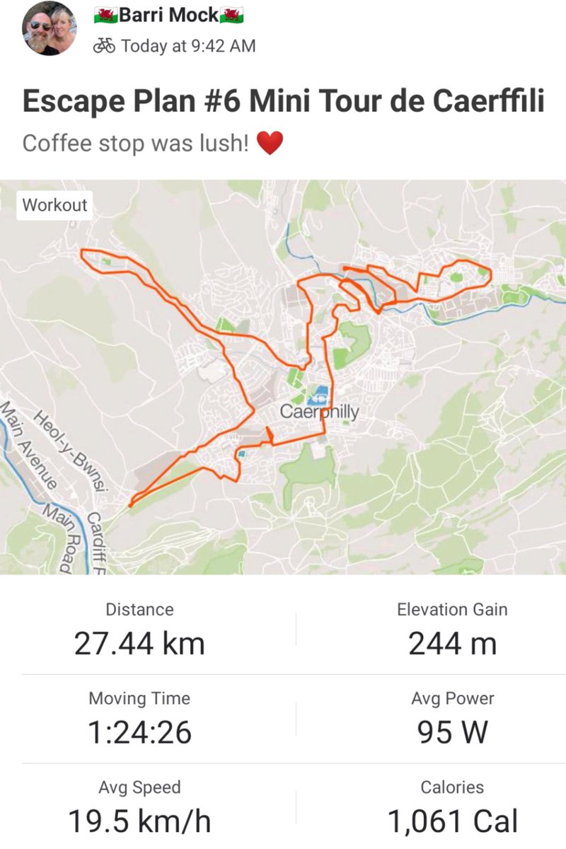 RCCS_MrMock's tweet photo. #RCCSWellbeing #Beicio Bore braf yn crwydro. #Abertridwr #Nantgarw #Caeffili #Bedwas #Tretomos 💚🏴󠁧󠁢󠁷󠁬󠁳󠁿🏴󠁧󠁢󠁷󠁬󠁳󠁿❤️🙌 #RhedegDrosRhisga https://t.co/JMlkWAfFWD