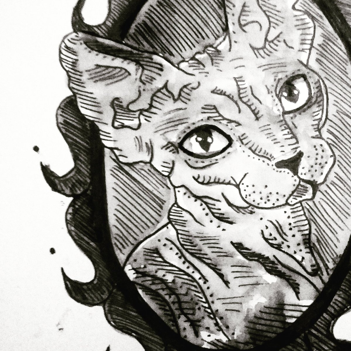 AliceVDesigns's tweet photo. Evening sketches with a selection of inks and pens. #alicevdesigns #originaldesign #sphynxcat #gothic #textiles #interiors #catcollection #inks #print #futuredesigner #cat #sphynx #blackandwhite #masteryourcreativity #gradient #sketch #drawing #creativemastery  #creativewomen https://t.co/moDBx5it6o