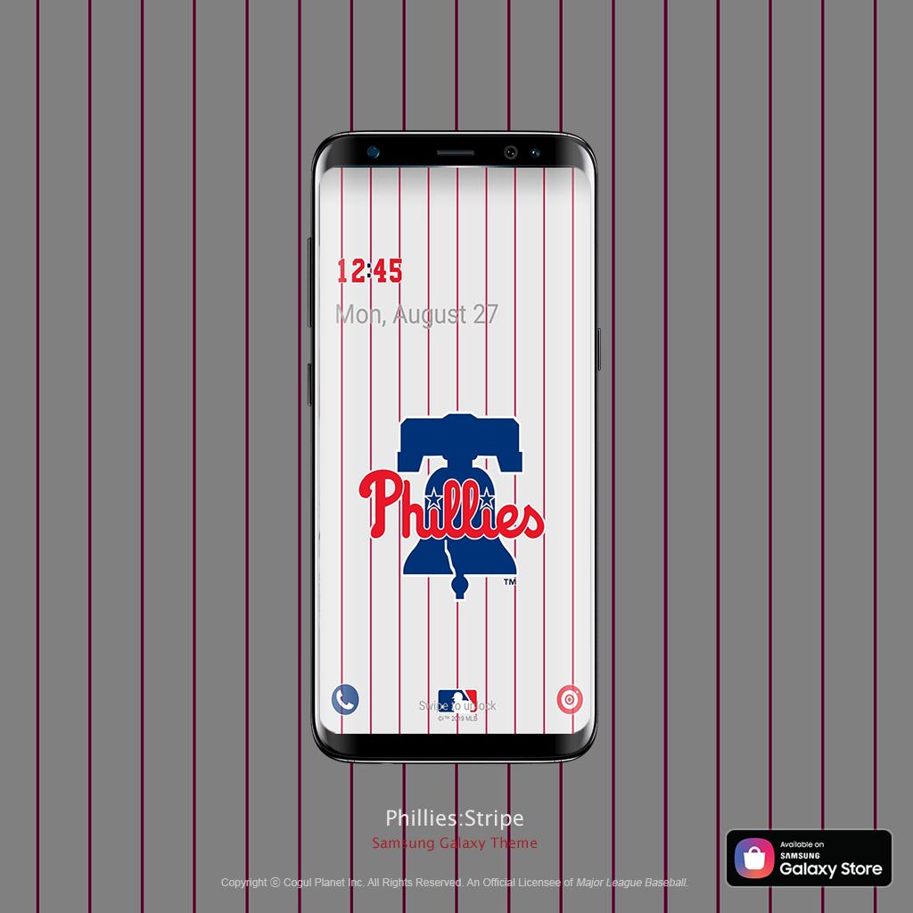 MLB THEME on X: It's the 'Phillies:Stripe.' ​ Theme Link 🤡   ​ Search 'MLB' in Galaxy Themes app ⚾️ #mlb  #samsung #galaxy #mobile #theme #android #oreo #pie #retro #pattern  #Philadelphia #Phillies #