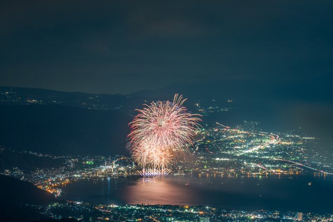 諏訪湖花火大会のtwitterイラスト検索結果