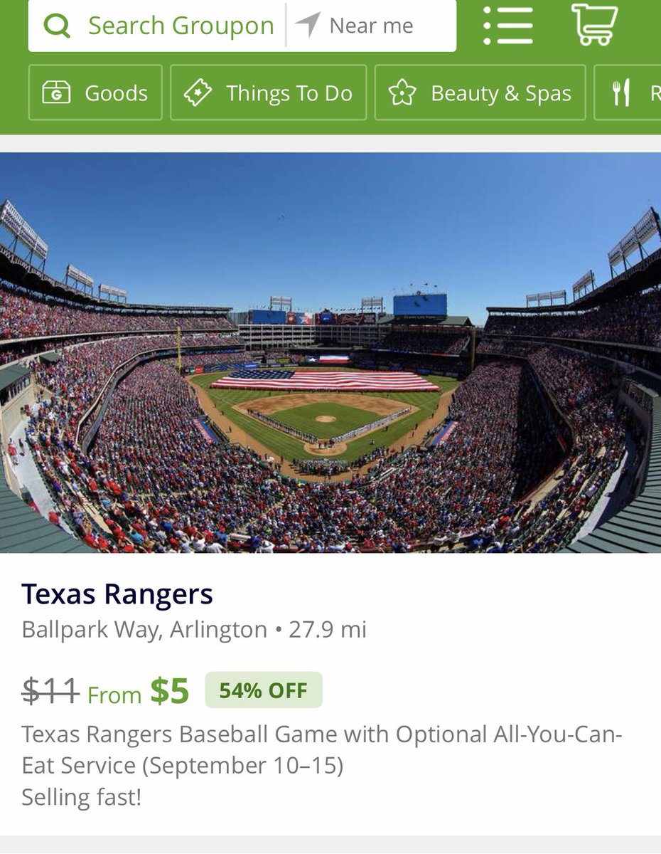 CassiePraise21's tweet image. Have you heard? Go Rangers! @Groupon #GameDayFun
