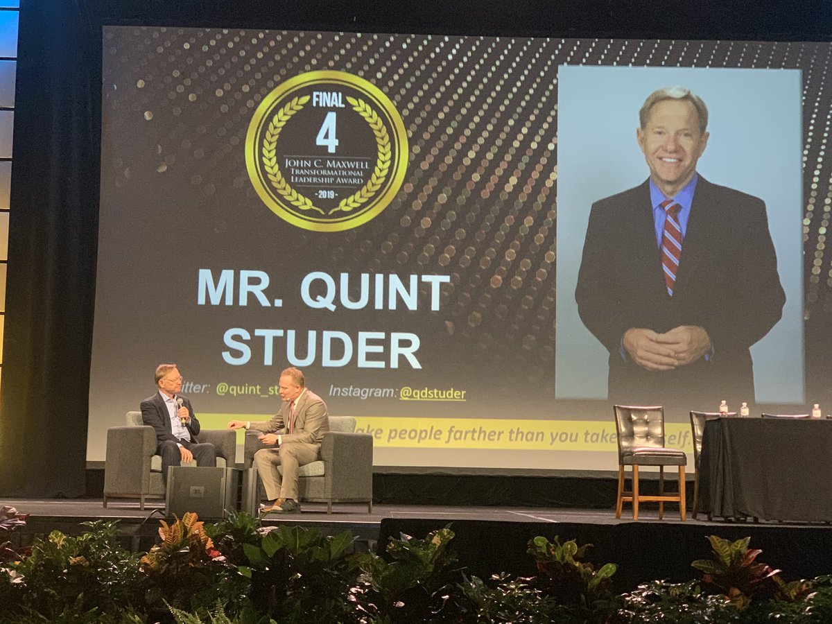 JasonStoughton's tweet photo. Congratulations @quint_studer! Final 4 Finalist for the coveted @JohnCMaxwell Transformational Leader Award! Your strategy &amp; commitment to personal &amp; community transformation is the answer for America today. Honored to be on the journey with you, friend!
https://t.co/VzREQrSoCK https://t.co/lhr6E3polr