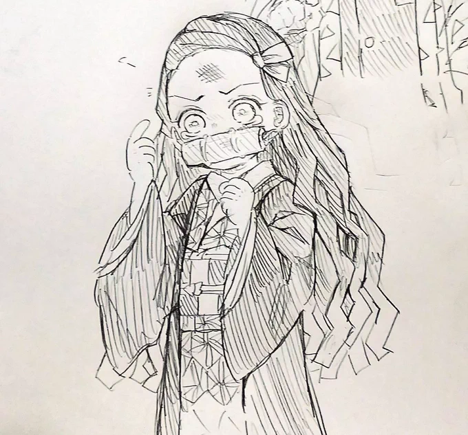 描いてた 