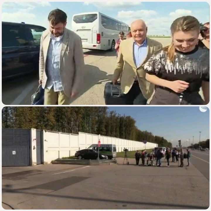 Ну, і для порівняння: у російському аеропорті Внуково засуджених за злочини проти України зустріли три з половиною пропагандисти, а більше - ніхто. Контора шпигуна Вишинського написала, що у РФ "повернулися 33 людини". А де ще двоє?Викинули по дорозі?😂 t.me/The_Newsroom