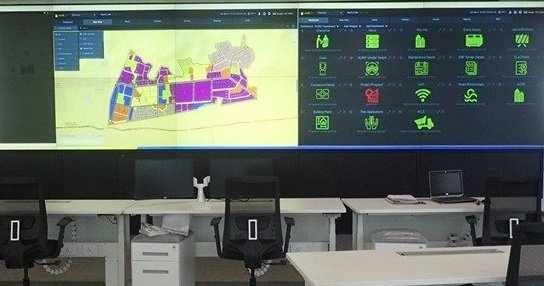 AURICCity's tweet photo. Command and Control Centre with GIS platform has been inaugurated by the Hon'ble Prime Minister of India Shri @narendramodi today at #AURIC. #SmartIndustrialCity #PMModiAtAuric. https://t.co/KKTjRJdSVY