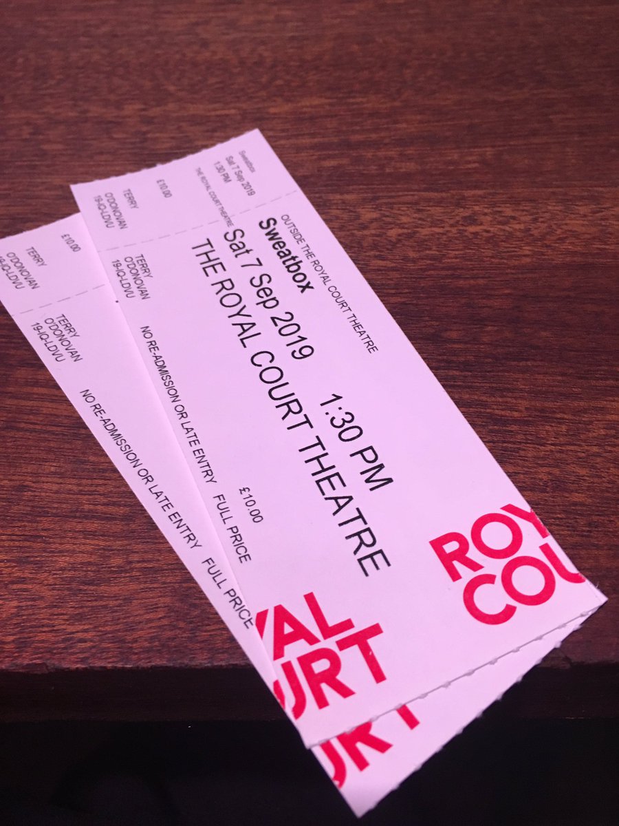 danteordie's tweet image. Looking forward to @CleanBrk’s #Sweatbox @royalcourt this afternoon written by our old conspirator @Clomoss