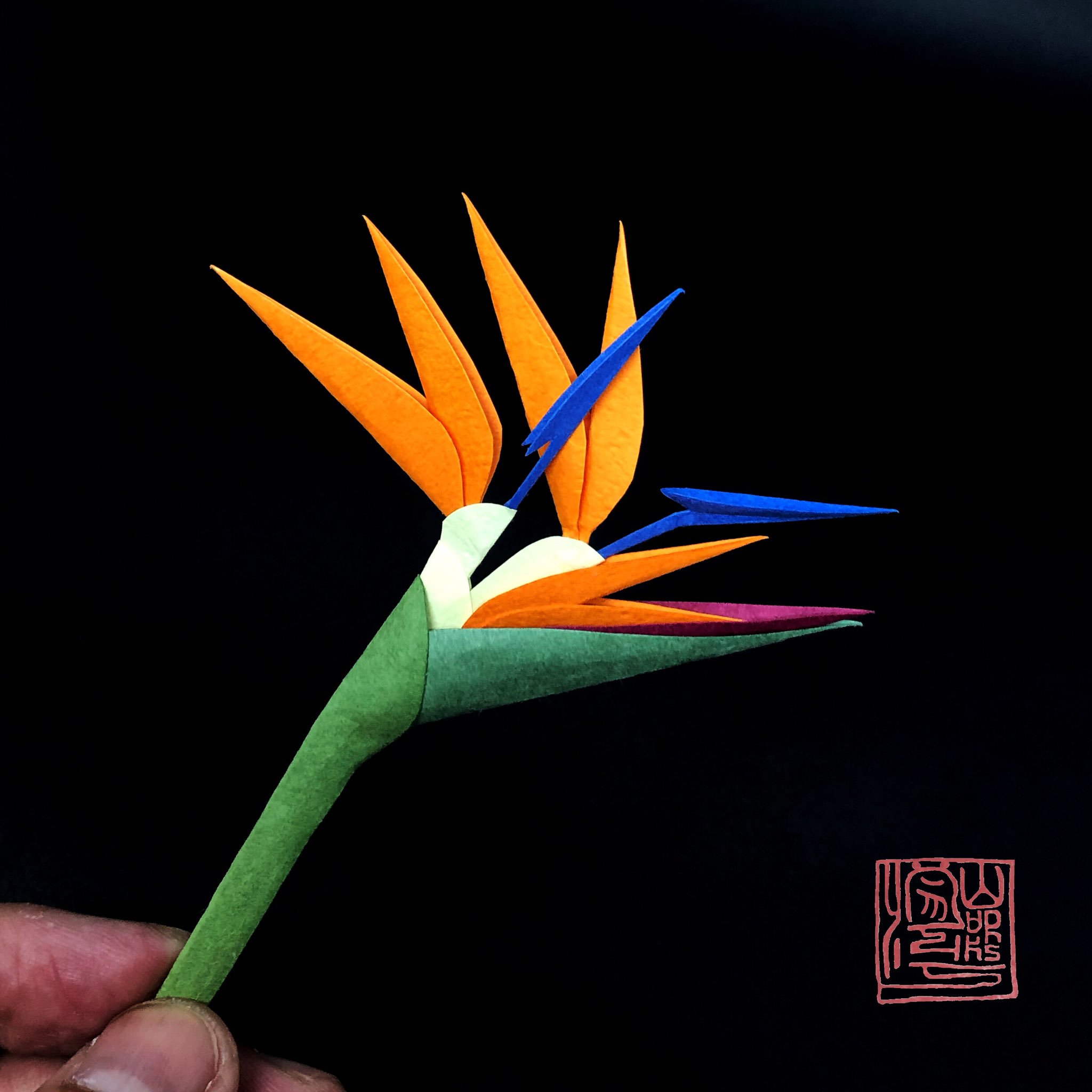 ヤムシスワークス オーダー受付休止中 自在展弐 用に 極楽鳥花 ストレリチア を作ってます めちゃくちゃ縁起のいい派手な花 派手さで負けないアイツを合わせる予定です ヤムシスワークス 極楽鳥花 T Co S3vqnqpvnt Twitter