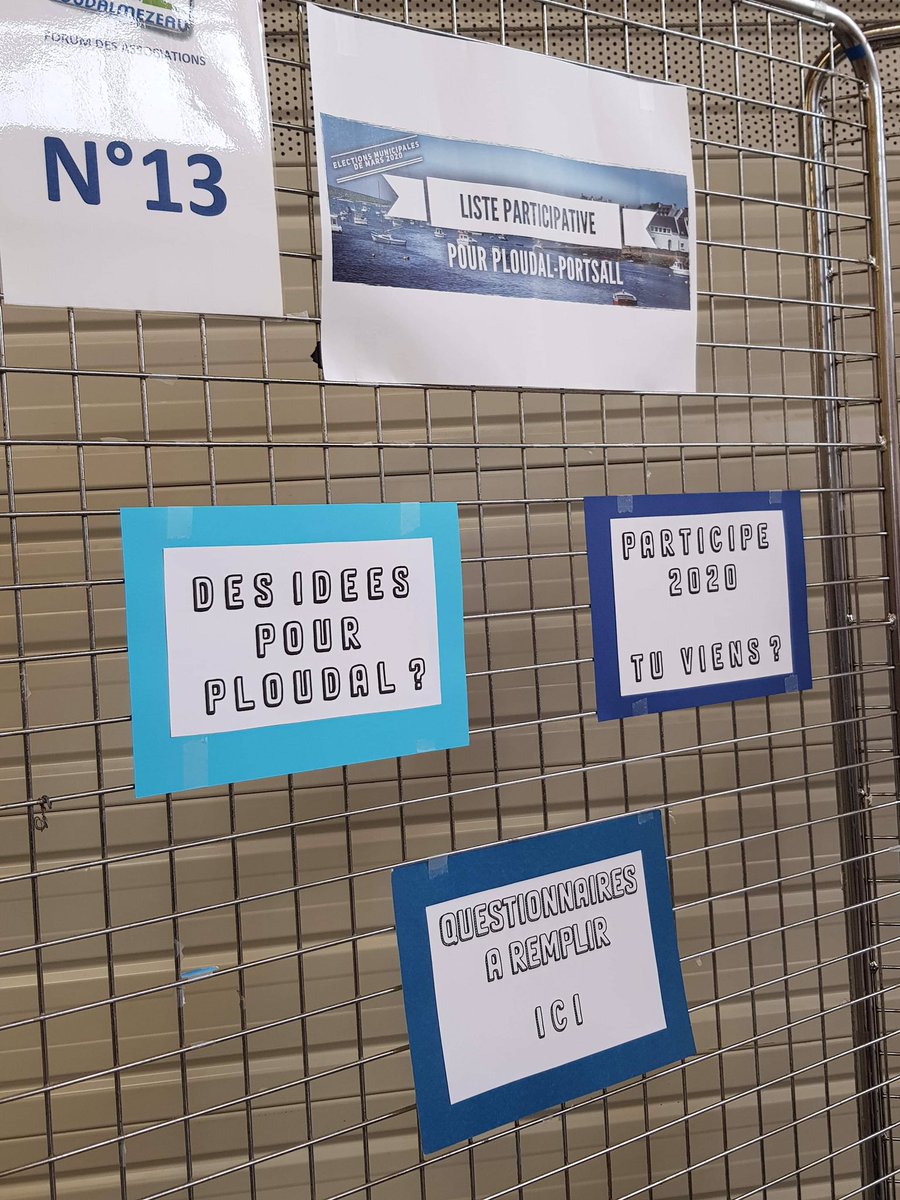 Ce matin sur le stand de la liste participative au
#forumdesassociations à #Ploudalmézeau.
#Municipales2020