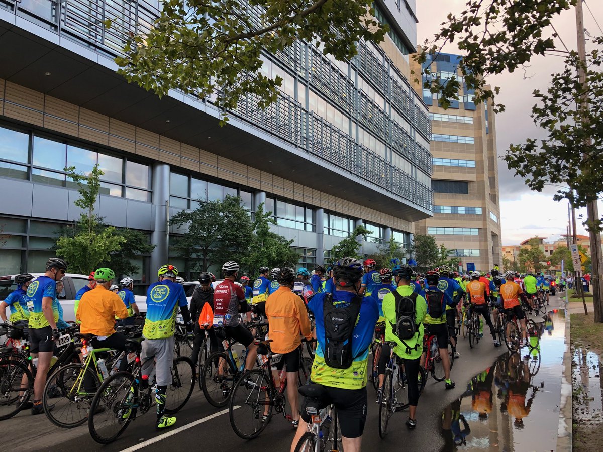 YaleCancer's tweet photo. Over 2000 riders are on their way, riding to support patient care and research at #Smilow Cancer Hospital and @YaleCancer. Thank you for your incredible efforts! Here’s to a safe and fun day! #closertofree @YNHH @CTFRide @YaleMed https://t.co/EWebgecGsP
