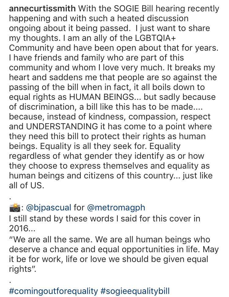 @annecurtissmith ANNE CURTIS IS MY PRESIDENT #ComingOutForEquality #SOGIEEqualityNow #SOGIEEqualityBill