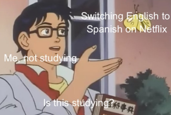 europelanguage1's tweet photo. ๐ ๐ ๐ #LanguageLearning #meme #languagememe #languagesmeme #learnspanish #spanishlearning #netflix https://t.co/SQPnnFaO4J