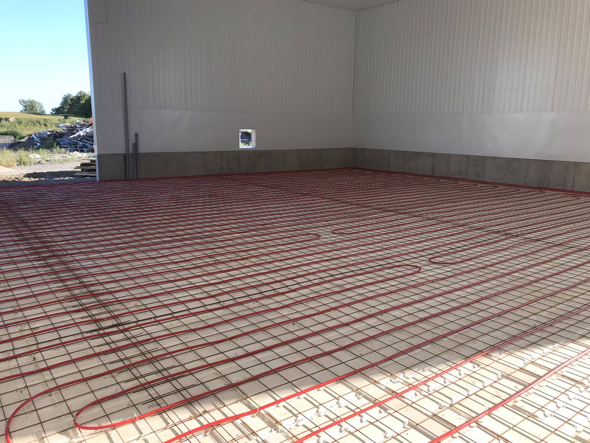 A few pics from this week. Pouring concrete for overhead and dump pit- new 600 amp service being dug in background. Hanging some <a href="/WalingaInc/">Walinga Inc.</a> blowpipe. Septic in at new shop and ready to pour floor next week.