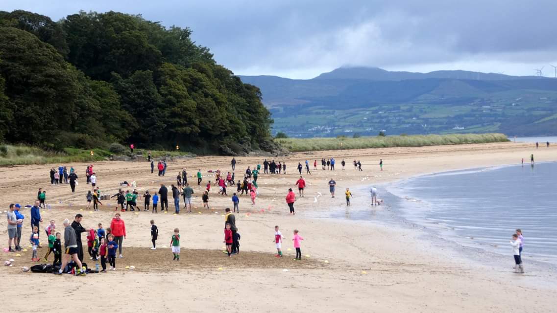 We'd be surprised if their was a mini rugby session held in more scenic surroundings than ours this morning! #Rathmullen #Donegal
