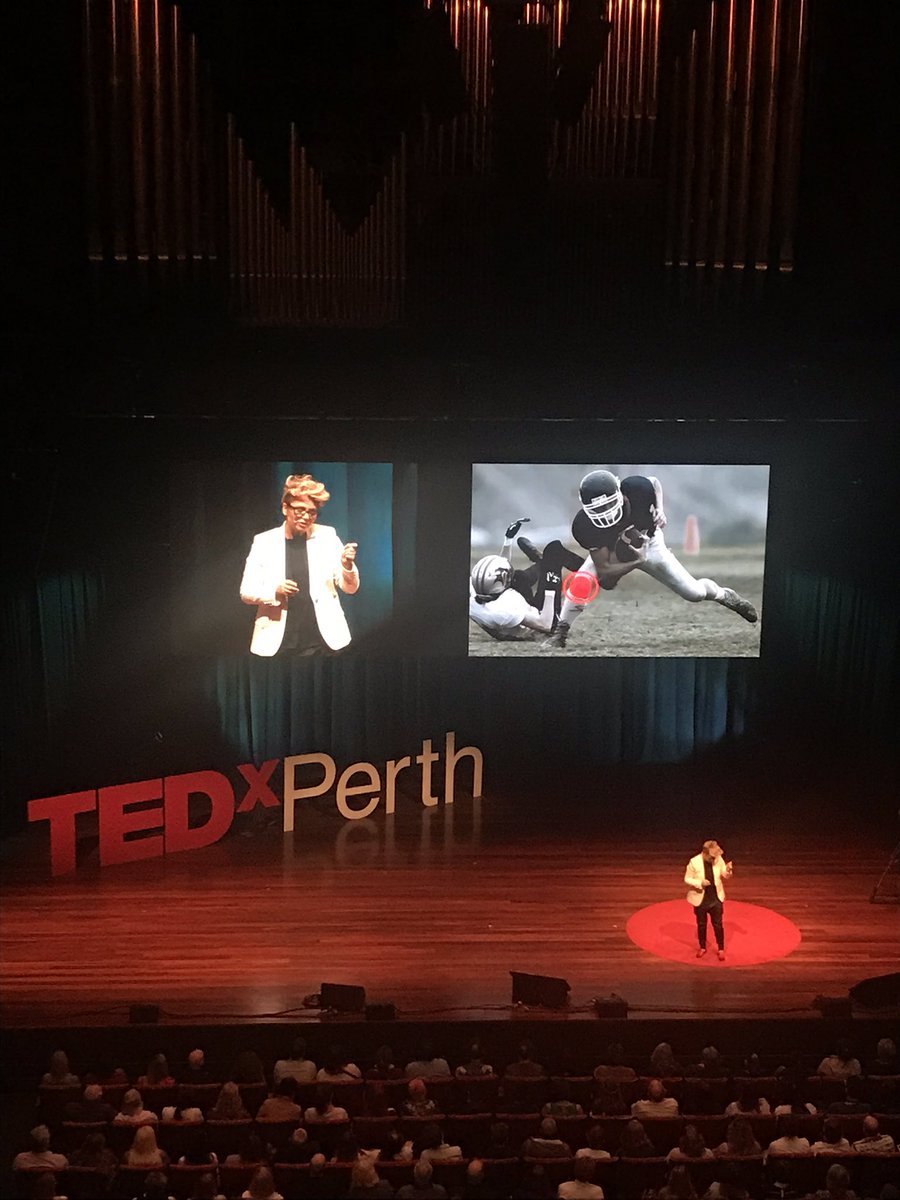 The_DanKadlec's tweet image. Watching @JacquelineUWA absolutely killing it on the big stage @TEDx @TEDxPerth about the implication of biomechanics not just for athletes but for all of us when agreeing on sharing data for research purposes! #droppingknowledge #fanboying