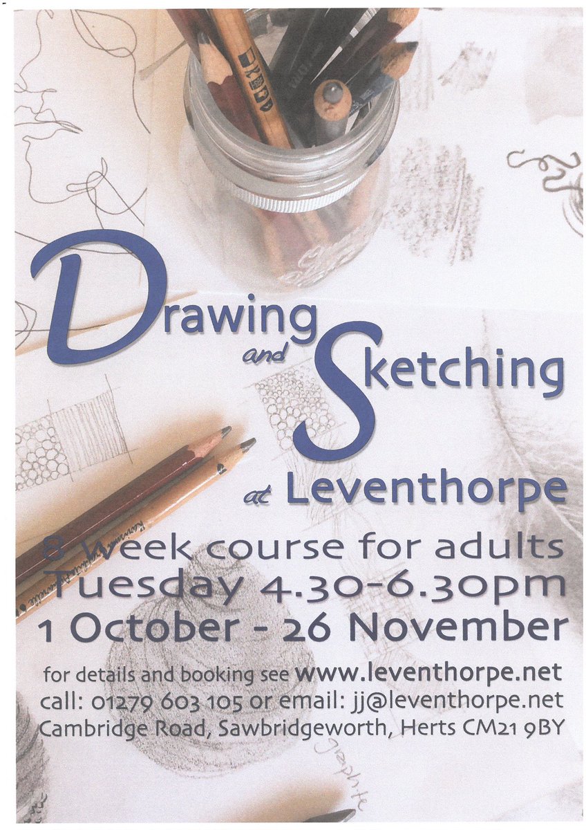 📣 Looking for an outlet for ur creativity this autumn? Look no further, <a href="/Leventhorpenet/">Leventhorpe</a> has got u covered with this drawing &amp; sketching course! Why not try something different and see where it takes u! #sketching #drawing #headspace