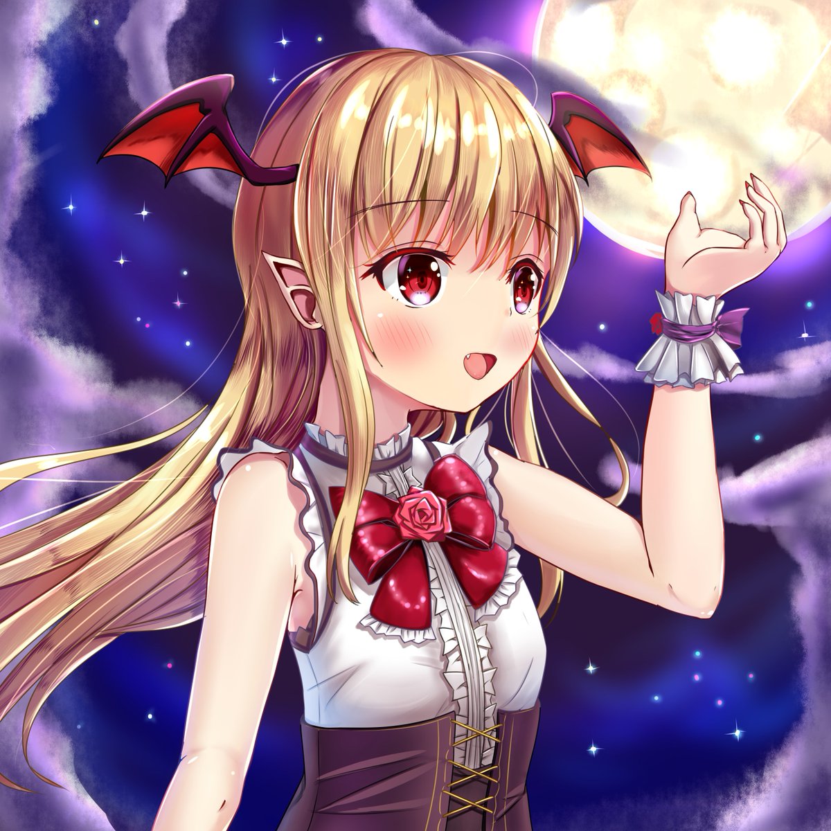 秋日和 ひよりん お絵かき ヴァンピィ シャドウバース グランブルーファンタジー 神撃のバハムート Shadowverse 前から描きたかったヴァンピィちゃん グラブルでもシャドバでも 真っ先にけんぞくぅになった思い出