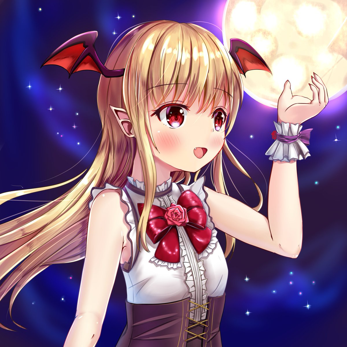 秋日和 ひよりん お絵かき ヴァンピィ シャドウバース グランブルーファンタジー 神撃のバハムート Shadowverse 前から描きたかったヴァンピィちゃん グラブルでもシャドバでも 真っ先にけんぞくぅになった思い出