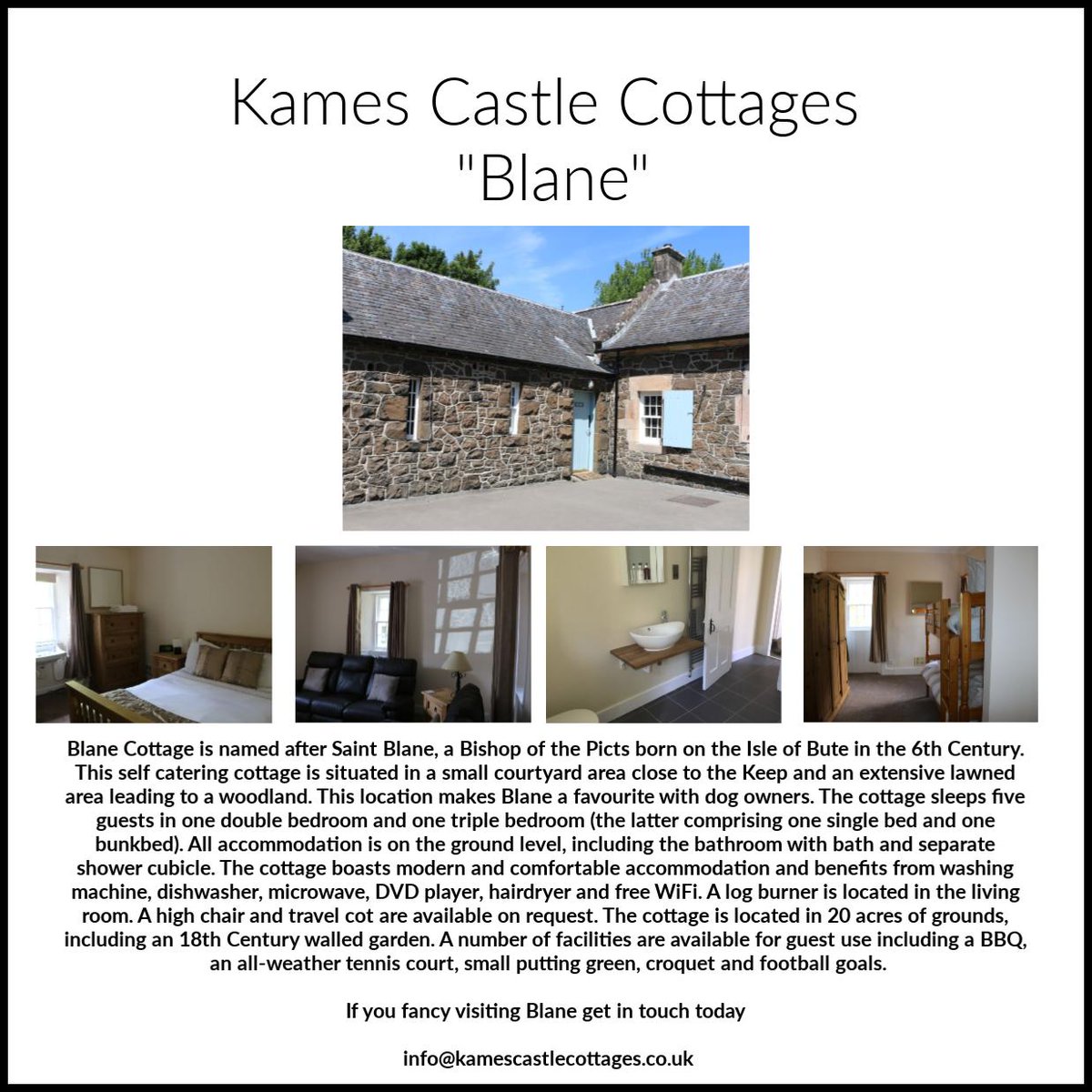 #HHPS #Blane #Kamescastlecottages #isleofbute #propertyservices #visitbute #visitscotland