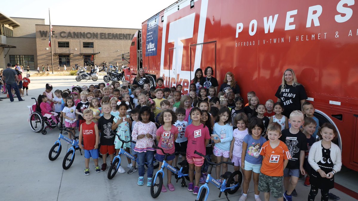 Jvorachard's tweet photo. Our @canSTEM scholars are so excited about their @StriderBikes! Thank you @StriderBikes and @Tucker_Dist for your generosity. Your visionary #pedal2motors initiative means the world to our kids! #BeCannonProud https://t.co/kW6huf3zl9