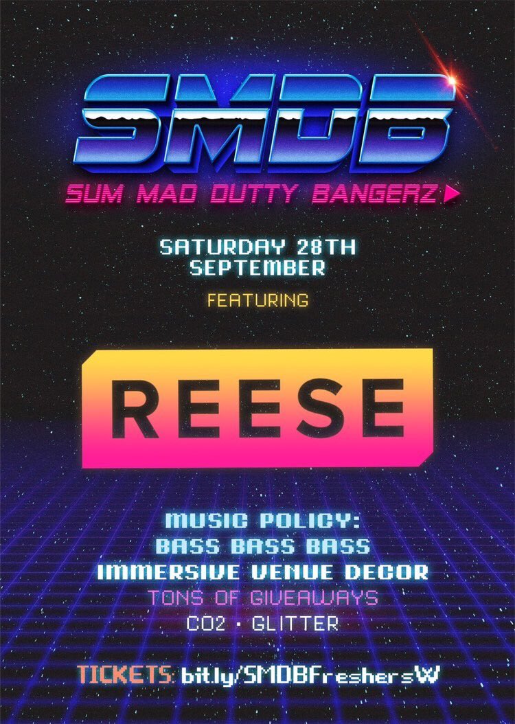 reesemusicuk's tweet image. @SMDBEvents_  on the 28th! should be a messy one!