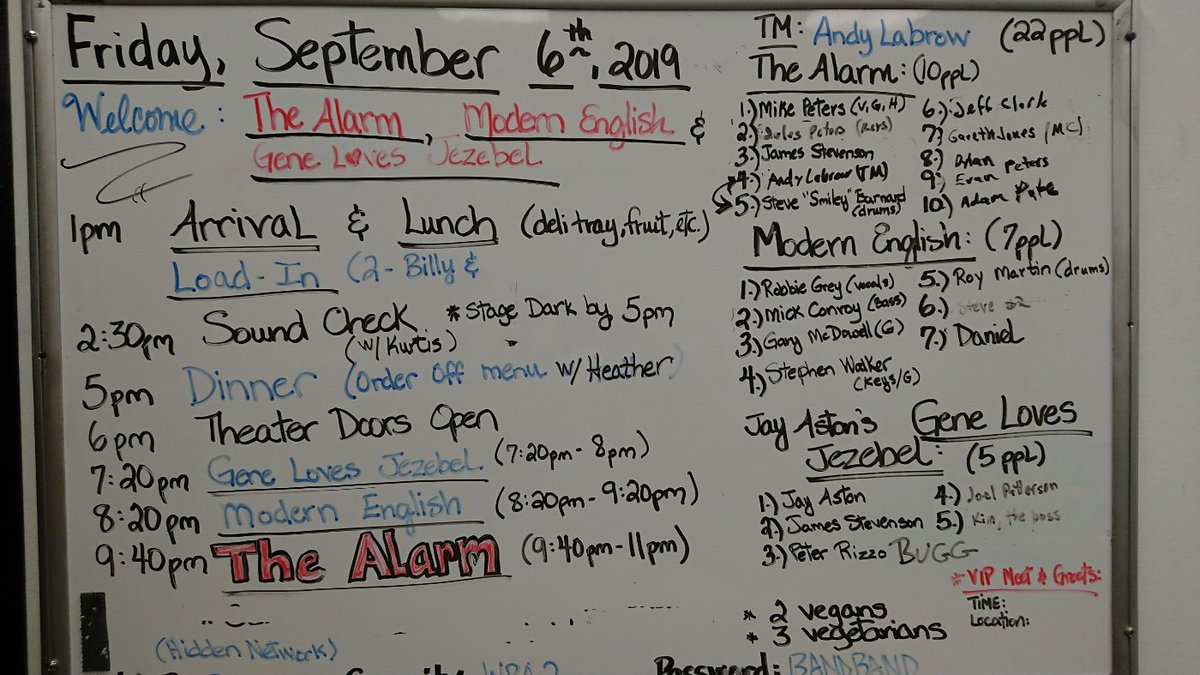 GarethJonesTV's tweet photo. Last night's gig as a wall-mounted whiteboard infographic. @thealarm @M0DERNENGLISH @geneluvsjezebel #sigmatour https://t.co/qF23rjvt2s
