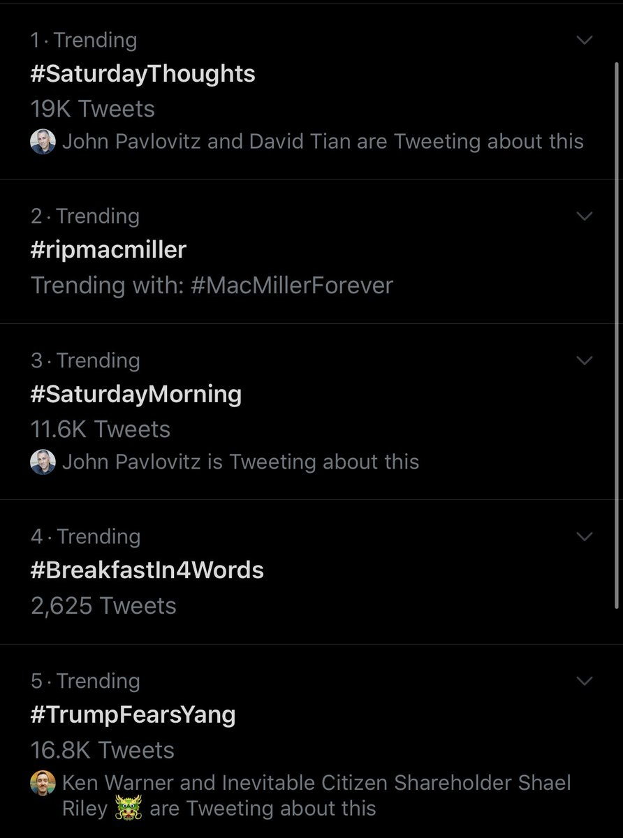 YBot2020's tweet image. #5. Let’s get #TrumpFearsYang back to 3. #YangGang