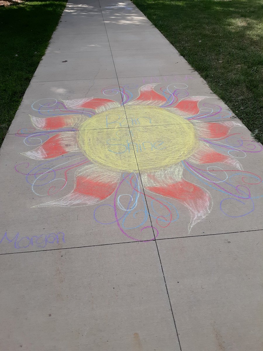 aths_225's tweet photo. Some more of the positive messages and the work our art classes did. Great job! https://t.co/bKrrQp9DmO