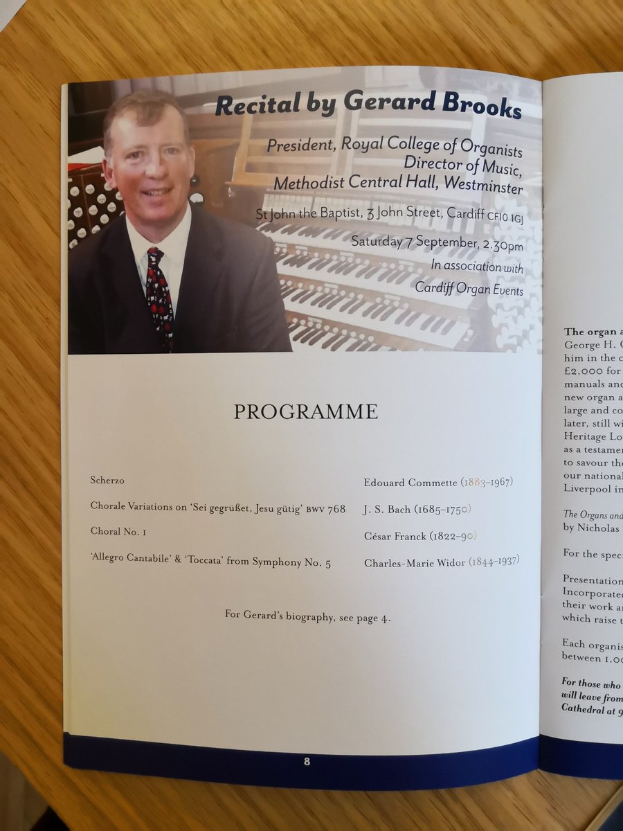 OrganistsReview's tweet photo. #organfest 2019 continues with a recital by Gerard Brooks. https://t.co/cZQ9Fj8PDW