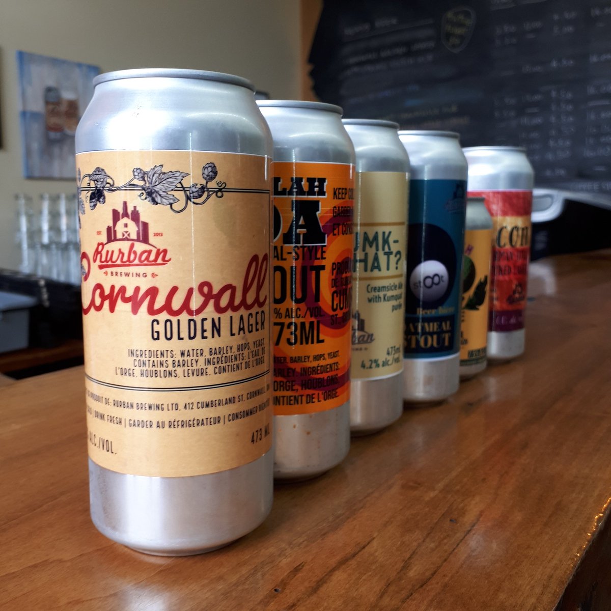RurbanBrewing's tweet photo. Our Saturday lineup. Open till 6! #PostLabourDayHours #ClosedSundays #613Beer #SDGBeer #CornwallBeer https://t.co/qUS5J7bRtD