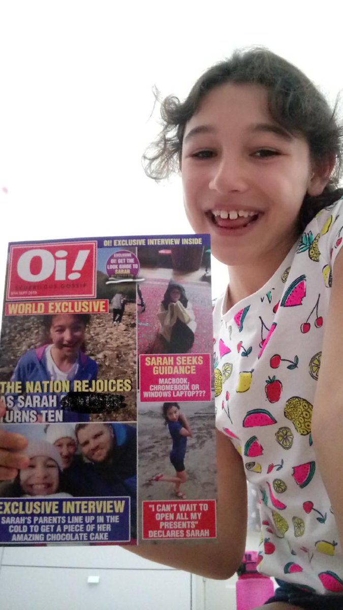 Sarah23025296's tweet photo. It's my birthday tomorrow!! Happy Birthday to my bff @BadSky16 and thanks for all the happy wishes guys! To my dad in Oman for work, ilysm, and the magazine card is my favourite thing I've seen this year! Thanks to my awesome grandma in Poland, and ilysm❤️💜💙 https://t.co/puBZs3JK4x