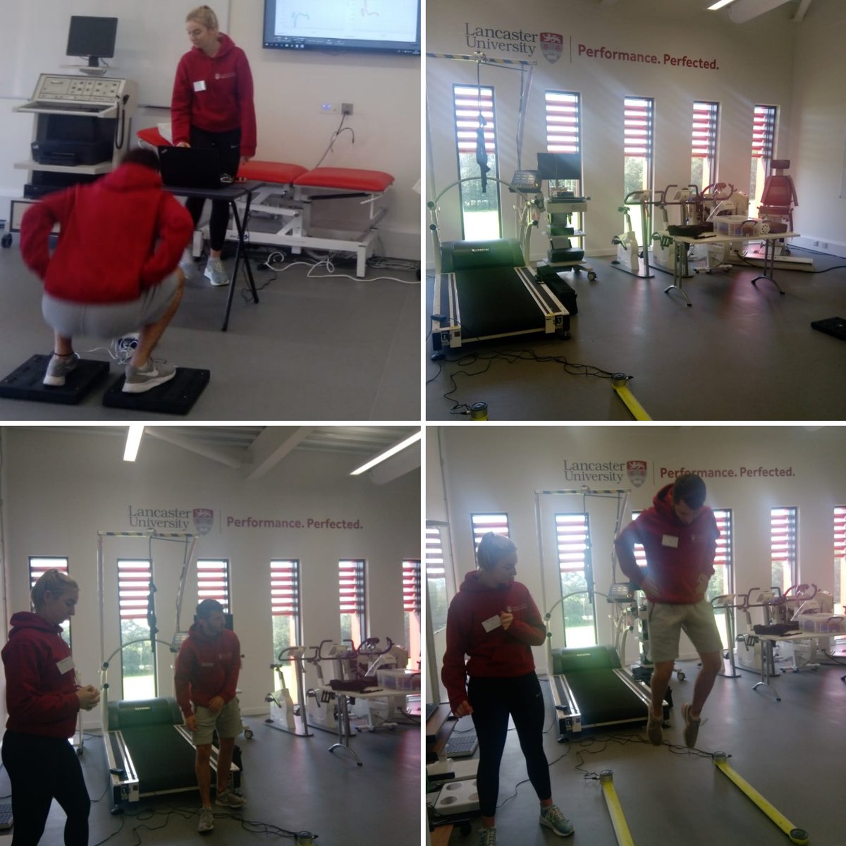 LU_SportsExSci's tweet image. Great Open Day demos in the Human Performance Lab today with our @LU_SportsExSci students, @JoWootton4 and Jack, demonstrating the counter movement jump using our Optojump. #PerformancePerfected