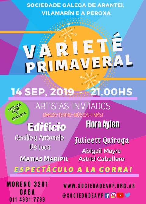 SociedadeAVP's tweet photo. Se viene la #Variete!! https://t.co/rdLoT6oiSp