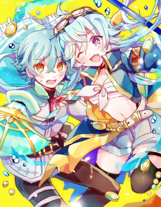 ヴァンバト君とナヴィシュカちゃんで参加です✨お嬢様と従者のような幼馴染… #絶対に被ってはいけないストーリア 