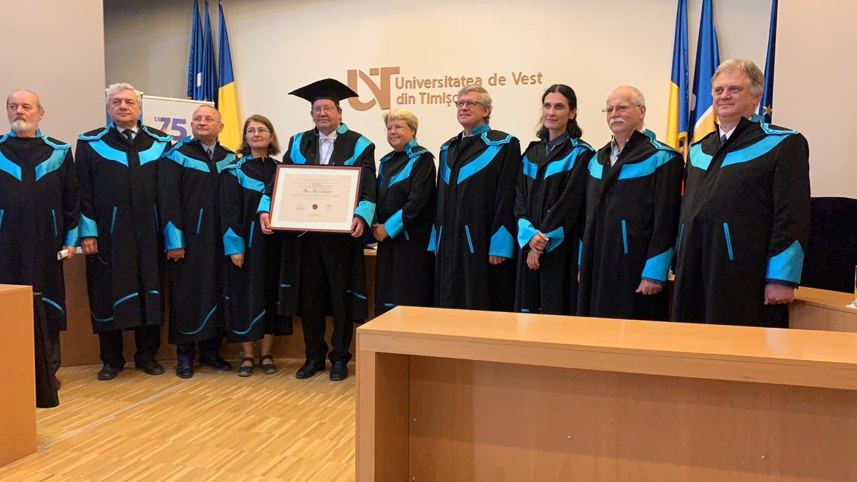 Now that's what I call a degree certificate (my D.Sc. honoris causa from UVT)