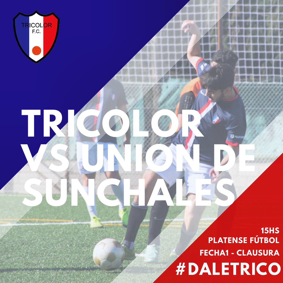 FCTricolor_'s tweet photo. 🎶 Señores dejo todo, me voy a ver al Trico... 🎶

🏆 @tressesentaok 
📌 Fecha 1 Clausura
⚽ 🆚 Unión de Sunchales
⏰ 15.00
🏟 Platense Fútbol

#DaleTrico 🔵⚪️🔴 https://t.co/CRkn0zxR5k